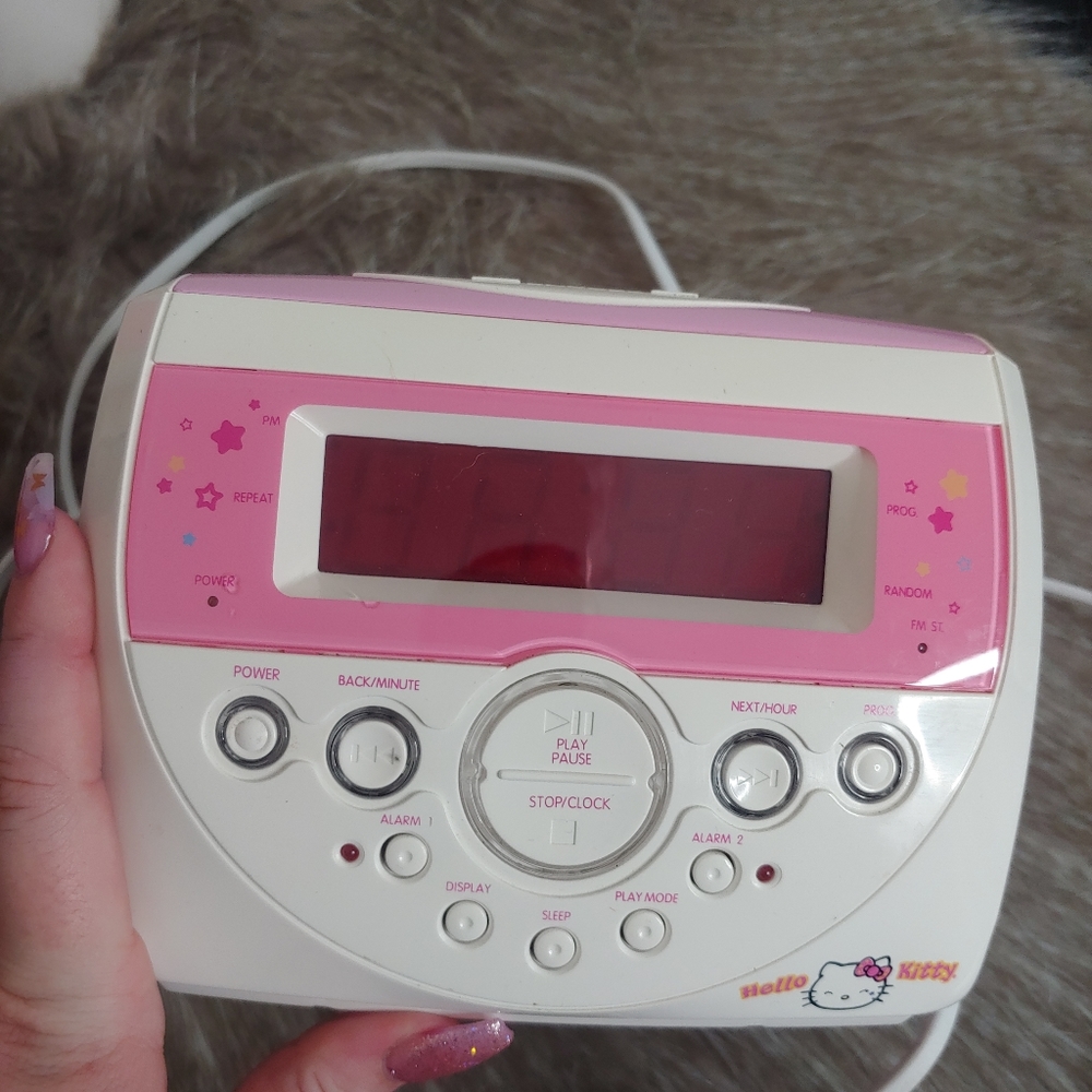 HP • Hello Kitty • Pink y2k CD player radio boom box - Picture 2 of 9